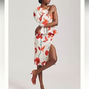 Anthropologie HUTCH One-Shoulder Peplum Dress NWOT
